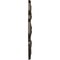Ekena Millwork Peralta Ceiling Medallion (Canopies up to 4 5/8"), 17 3/4"OD x 3 1/8"ID x 1"P, Stone Hearth Crackle CM17PESHC - alternate 2